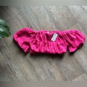 Fuchsia Off-Shoulder Top